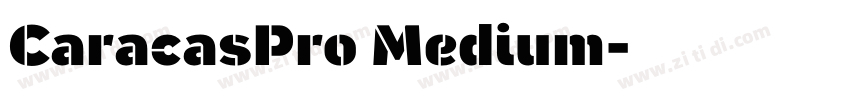 CaracasPro Medium字体转换